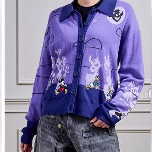 Disney Mickey & Friends Halloween Parade, Glow in the Dark Cardigan , 3X
